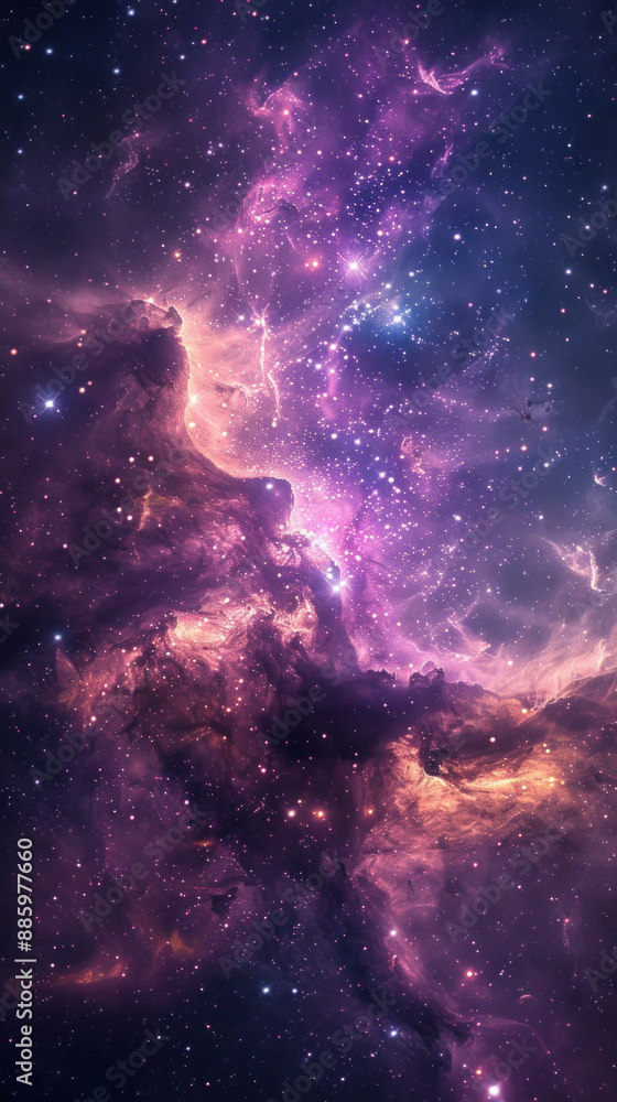 Canvas Prints dark sky in the nebula