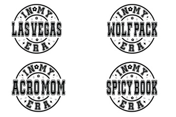 In My Las Vegas Era, In My Wolf Pack Era, In My Acro Mom Era, In My Spicy Book Era retro T-shirt