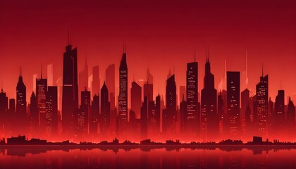 Fototapeta premium Clear Plain Shiny Warm Soft Vintage Bokeh Cloudy Wave Like Geometric Red Background or Texture