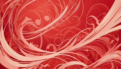 Clear Plain Shiny Warm Soft Vintage Bokeh Cloudy Wave Like Geometric Red Background or Texture