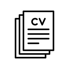 Employee selection, businessman process select the optimum resume application form, recruitment icon