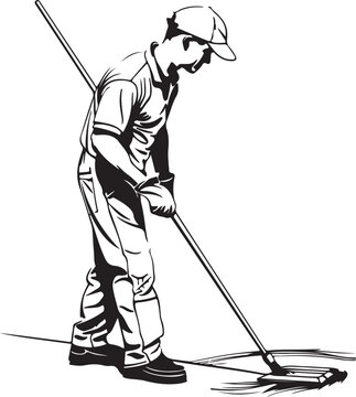 recommend clip art: janitor vector