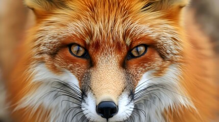 Obraz premium Closeup of red fox