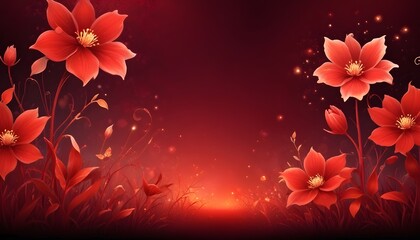Clear Plain Shiny Warm Soft Vintage Bokeh Cloudy Wave Like Geometric Red Background or Texture