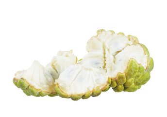 Sugar apple fruit isolated on white background.