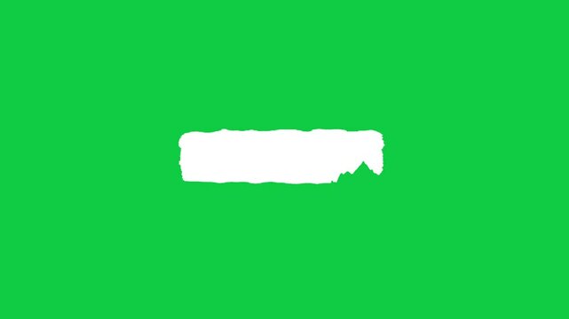 An animated paper red subscribe button on green screen background