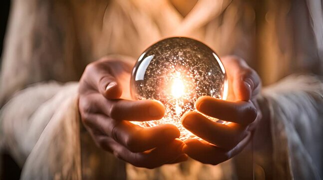 The Seer's Light. Mystic with Crystal Ball
