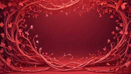 Clear Plain Shiny Warm Soft Vintage Bokeh Cloudy Wave Like Geometric Red Background or Texture