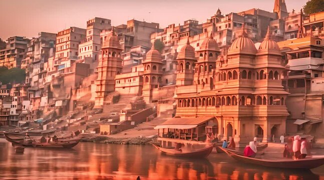 Ancient Architecture in Varanasi City