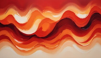 Clear Plain Shiny Warm Soft Vintage Bokeh Cloudy Wave Like Geometric Red Background or Texture