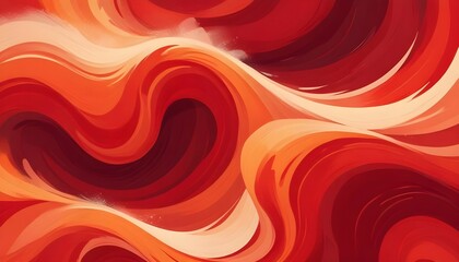 Clear Plain Shiny Warm Soft Vintage Bokeh Cloudy Wave Like Geometric Red Background or Texture