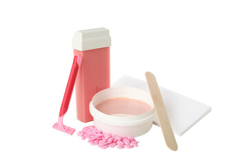 PNG, Hair removal accessories isolated on white background