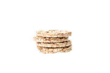 PNG, diet rice bread, isolated on white background.