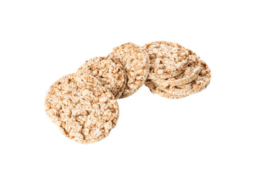 PNG, diet rice bread, isolated on white background.