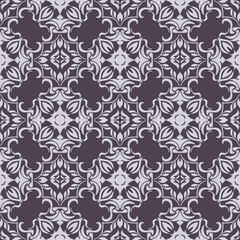 Damask pattern vector Perfect for bed sheets, carpets, and wallpapers, the seamless, vintage patterns add a touch of classic luxury to any fabric.