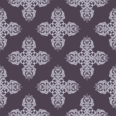 Damask pattern vector Perfect for bed sheets, carpets, and wallpapers, the seamless, vintage patterns add a touch of classic luxury to any fabric.