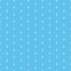Anchor Seamless pattern. Vector of Anchors pattern can be used for wallpaper, fabric clothes, gift wrap paper ,web page ,Anchor surface textures  on blue sky background.