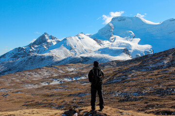 Obraz premium hiker in the mountains