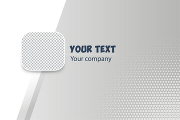 Free vector elegant white and Grey background for Company Profile