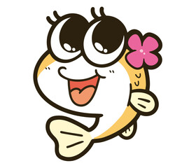 めだかのイラスト