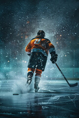 hockey player in action