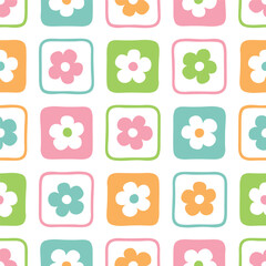 Flower seamless pattern design for background, wallpaper, fabric, textile design, card , wrapping paper , notebook, diary cover, blanket, blanket for kids, decorative and etc.