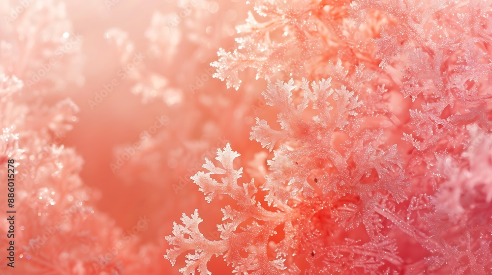 Poster soft coral background with a hint of shimmer and a subtle gradient, elegant, design, modern