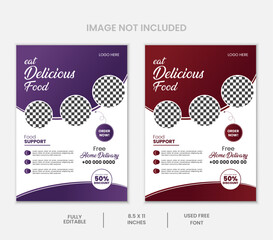 Restaurant Food Flyer Design Template with modern look