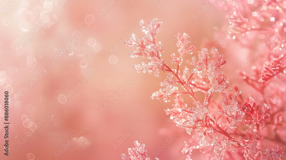Poster soft coral background with a hint of shimmer and a subtle gradient, elegant, design, modern