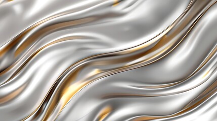 Sleek metallic texture in silver and gold tones exuding luxury, modern, elegant, design