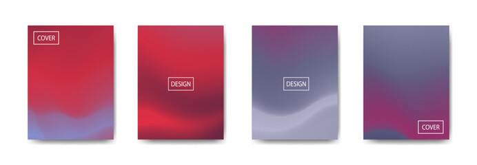 set of abstract background with beautiful gradation color, colorful background for poster flyer banner backdrop.vertical banner.cool fluid background vector illustration