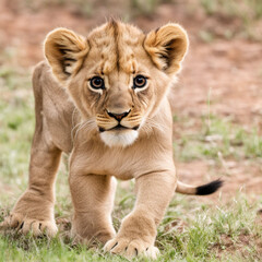 Lion Fake Puma Panther CGI Strong Beautiful Big cat Fur