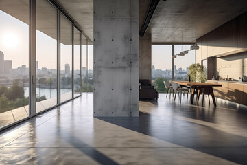 modern living room interior of a modern building