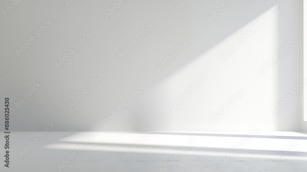 Poster plain white background with soft light gradient, versatile design