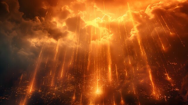 God Punishes Sodom and Gomorrah by Raining Sulfur and Fire from Heaven, Biblical Story