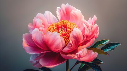 Obraz premium Delicate Embrace Peony flowers