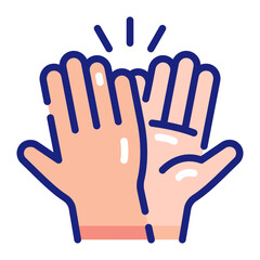 Obraz premium High Five Celebrating Friendship Achievements