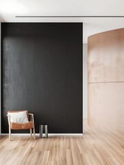 Trendy modern home interior design with innovative use of materials