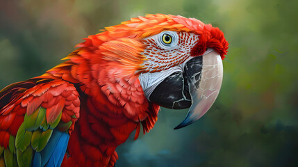 Obraz premium red and yellow macaw