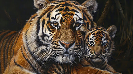 Fototapeta premium portrait of a tiger