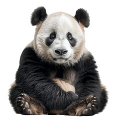 Obraz premium Giant Panda Isolated on Transparent or White Background, PNG