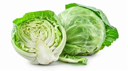 Fototapeta premium Cabbage isolated on white background