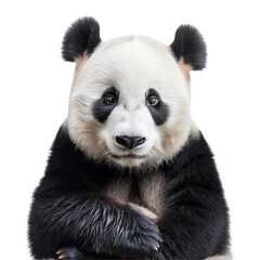 Fototapeta premium Giant Panda Isolated on Transparent or White Background, PNG