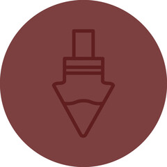 Plumb bob Vector Line Maroon Circle Maroon