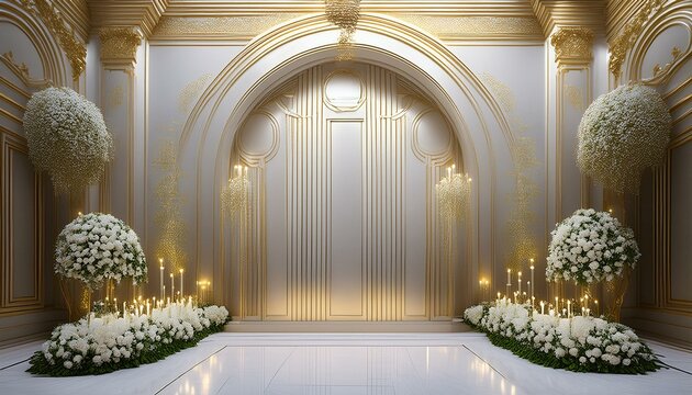 Royal Affair: Extravagant Wedding Wall Decor