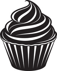  This image features a stylized illustration of a cupcake. 