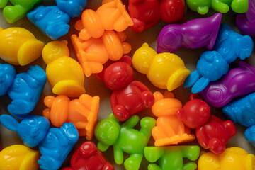 Multi-colored sorter toy.  Educational games for Colors sorting.