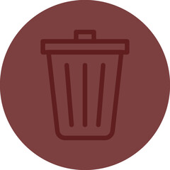 Delete Data Vector Line Maroon Circle Maroon