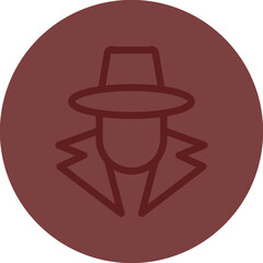 Fraud Vector Line Maroon Circle Maroon