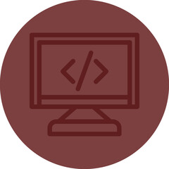Programming Vector Line Maroon Circle Maroon